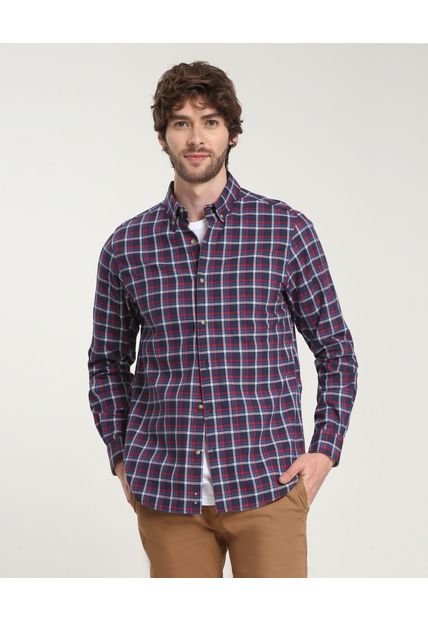 Camisa Para Hombre Manga Larga Sin Bolsillo Color Azul Marca Patprimo #44012925