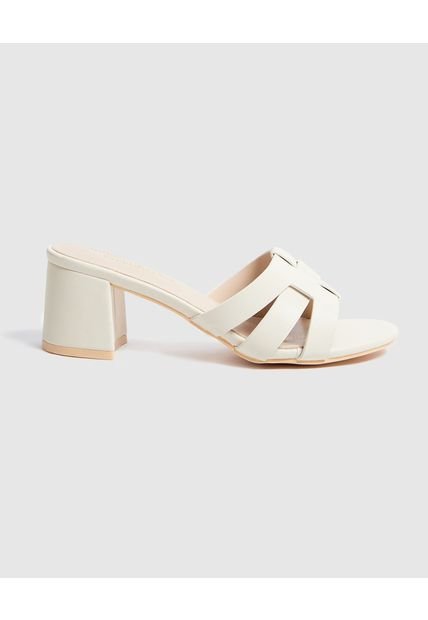 Sandalias Para Mujer Tacon Color Blanco Marca Patprimo #30690097