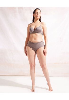 Panty Cachetero Invisible Unicolor  Para Mujer Café Patprimo