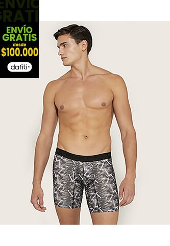 Boxer X2 Para Hombre Fleat Seamer Medio Color Gris Marca Patprimo #44000328 Patprimo