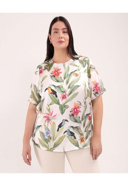 Blusa Para Mujer Manga Corta Color Blanco Marca Patprimo #14121352