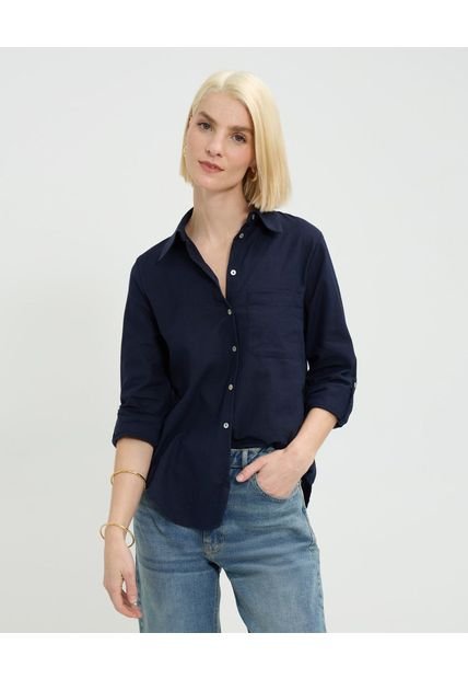 Camisa Para Mujer Manga Larga Color Azul Marca Patprimo #30010697