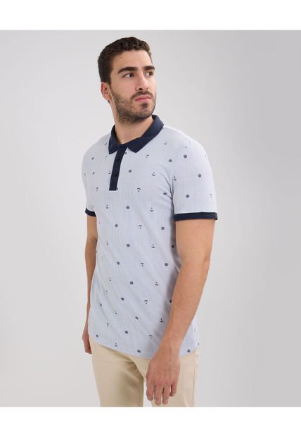 Polo Para Hombre Cuello Tejido Sin Bolsillo Color Blanco Marca Patprimo #44112657