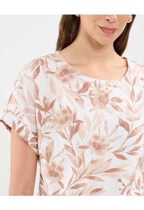 Blusa Para Mujer Manga Corta Color Café Marca Patprimo #30123498