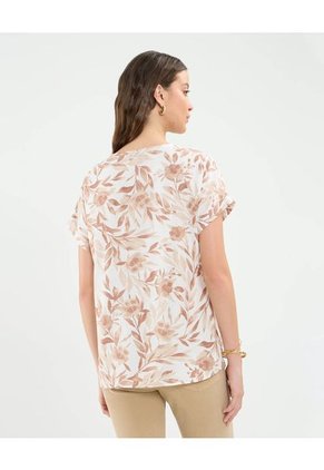 Blusa Para Mujer Manga Corta Color Café Marca Patprimo #30123498