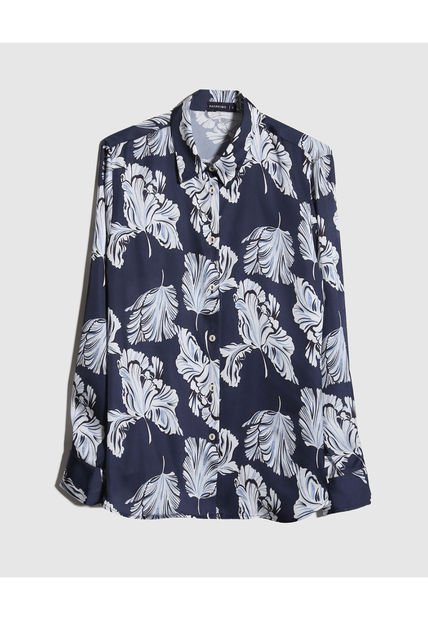Camisa Para Mujer Manga Larga Color Azul Medio Marca Patprimo #30010635