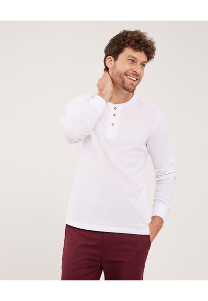 Camiseta Para Hombre Manga Larga Color Blanco Marca Patprimo #44090840