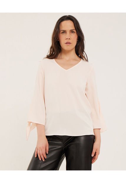 Blusa Para Mujer Manga Larga Color Rosa Marca Patprimo #30123200