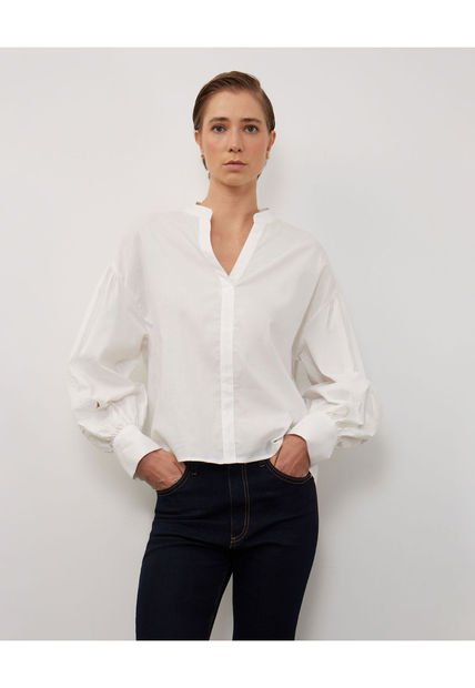 Blusa Para Mujer Manga Larga Color Crudo Marca Patprimo #30123293