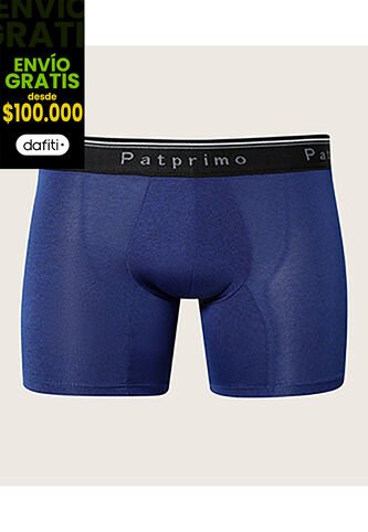 Boxer X1 Para Hombre Filete Medio Color Azul Marca Patprimo #44000433 Patprimo