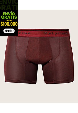 Boxer X1 Para Hombre Filete Medio Color Vino Marca Patprimo #44000433 Patprimo