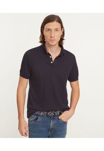 Polo Para Hombre Cuello Tejido Con Bolsillo Color Azul  Marca Patprimo #44112552