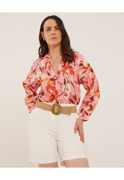 Blusa Para Mujer Manga Larga Color Rosa Marca Patprimo #30123228
