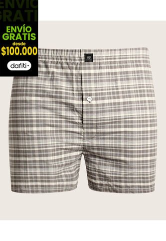 Boxer X1 Para Hombre Bragueta Amplio Color Gris Marca Patprimo #10470-92 Patprimo