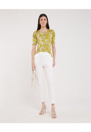 Camiseta Para Mujer Manga Corta Color Verde  Marca Patprimo #30093341