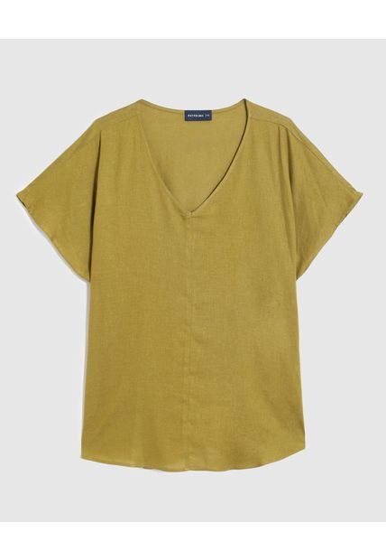 Blusa Para Mujer Manga Corta Color Verde Marca Patprimo #14121407