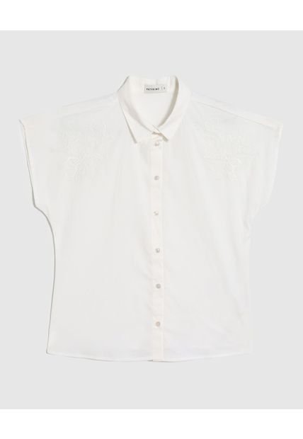 Camisa Para Mujer Manga Corta Color Blanco Marca Patprimo #30010719