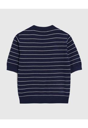 Camiseta  Para Mujer Manga Corta Cuello Redondo Color Azul Marca Patprimo #30093864