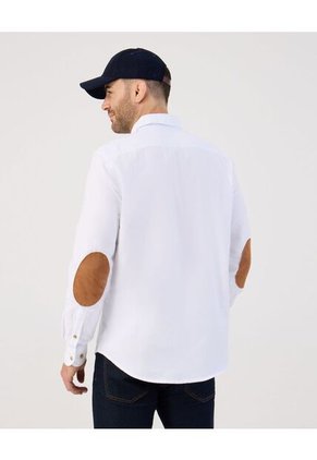 Camisa  Para Hombre Manga Larga Con Bolsillo Cuello B Color Blanco Marca Patprimo #44017334