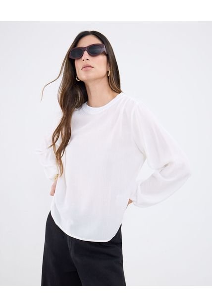 Blusa Para Mujer Manga Larga Color Blanco Marca Patprimo #30123511