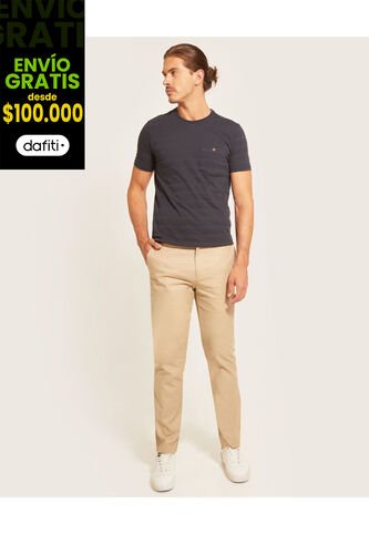 Pantalon Hombre Patprimo Beige Oscuro Algodón  44070655-8342 Patprimo