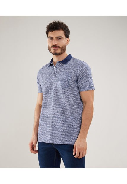 Polo Para Hombre Cuello Tejido Con Bolsillo Color Azul  Marca Patprimo #44112561