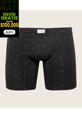 Boxer X1 Para Hombre Filete Medio Color Negro Marca Patprimo #44000431 Patprimo