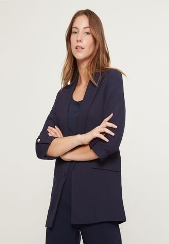 Blazer Para Mujer Blazer Color Azul  Marca Patprimo #30400124 Patprimo