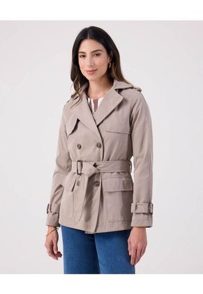 Chaqueta Para Mujer Trench Color Gris Marca Patprimo #30080567