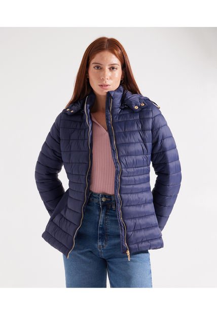 Chaqueta Para Mujer Acolchada Color Indigo Marca Patprimo #30080480