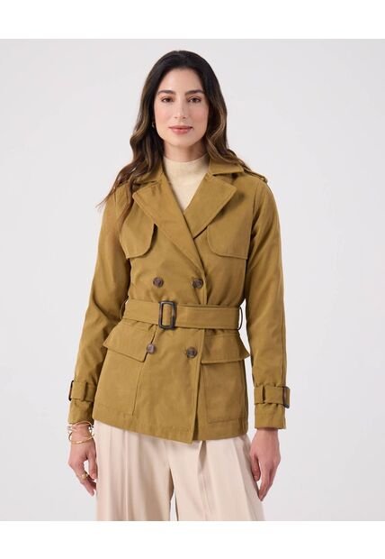 Chaqueta Para Mujer Trench Color Verde Marca Patprimo #30080567