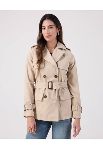 Chaqueta Para Mujer Trench Color Crema Marca Patprimo #30080567 Patprimo