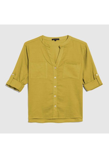 Blusa Para Mujer Manga Larga Color Amarillo  Marca Patprimo #30123235