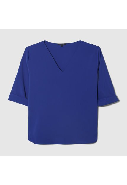 Blusa Para Mujer Manga 3/4 Color Azul Rey Marca Patprimo #30123231
