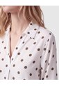 Blusa Estampada Manga 3/4 Para Mujer  Para Mujer Blanco Patprimo de Patprimo