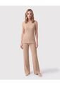 Pantalón De Caída Fluida Mujer  Para Mujer Café Patprimo de Patprimo