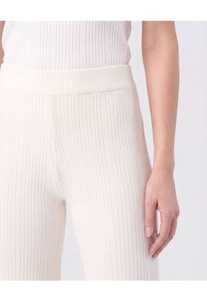 Pantalón De Caída Fluida Mujer  Para Mujer Crema Patprimo