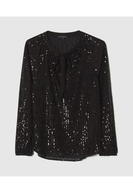 Blusa Para Mujer Manga Larga Color Negro Marca Patprimo #30123166
