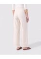 Pantalón De Bota Ancha Con Encaje Para Mujer  Para Mujer Crema Patprimo de Patprimo