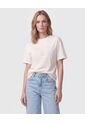 Camiseta Con Aplique Tejido Para Mujer  Para Mujer Crema Patprimo de Patprimo