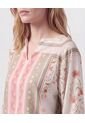 Blusa Con Cuello En V Y Manga Larga Mujer  Para Mujer Rosa Patprimo de Patprimo