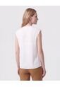 Blusa Con Alforjas Y Escote En V Mujer  Para Mujer Blanco Patprimo de Patprimo