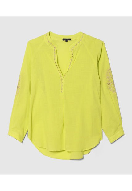 Blusa Para Mujer Manga 3/4 Color Verde  Marca Patprimo #30123183