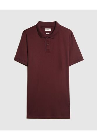 Polo Para Hombre Cuello Tejido Sin Bolsillo Color Vino Marca Patprimo #44112700 Patprimo