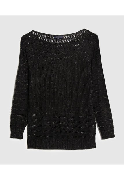 Saco Para Mujer Cuello Redondo Color Negro Marca Patprimo #30330552