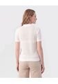 Polo Manga Corta Cuello Tejido Para Mujer  Para Mujer Blanco Patprimo de Patprimo