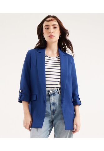 Blazer Para Mujer Blazer Color Azul  Marca Patprimo #30400114 Patprimo