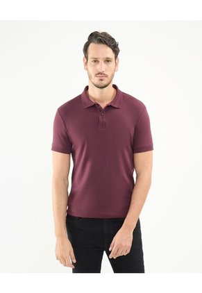 Polo Para Hombre Cuello Tejido Sin Bolsillo Color Vino Marca Patprimo #44112700