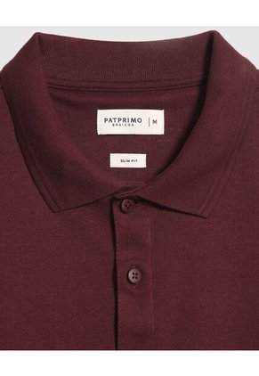 Polo Para Hombre Cuello Tejido Sin Bolsillo Color Vino Marca Patprimo #44112700