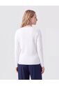 Saco Tejido En Rib Con Cuello En V Para Mujer  Para Mujer Blanco Patprimo de Patprimo